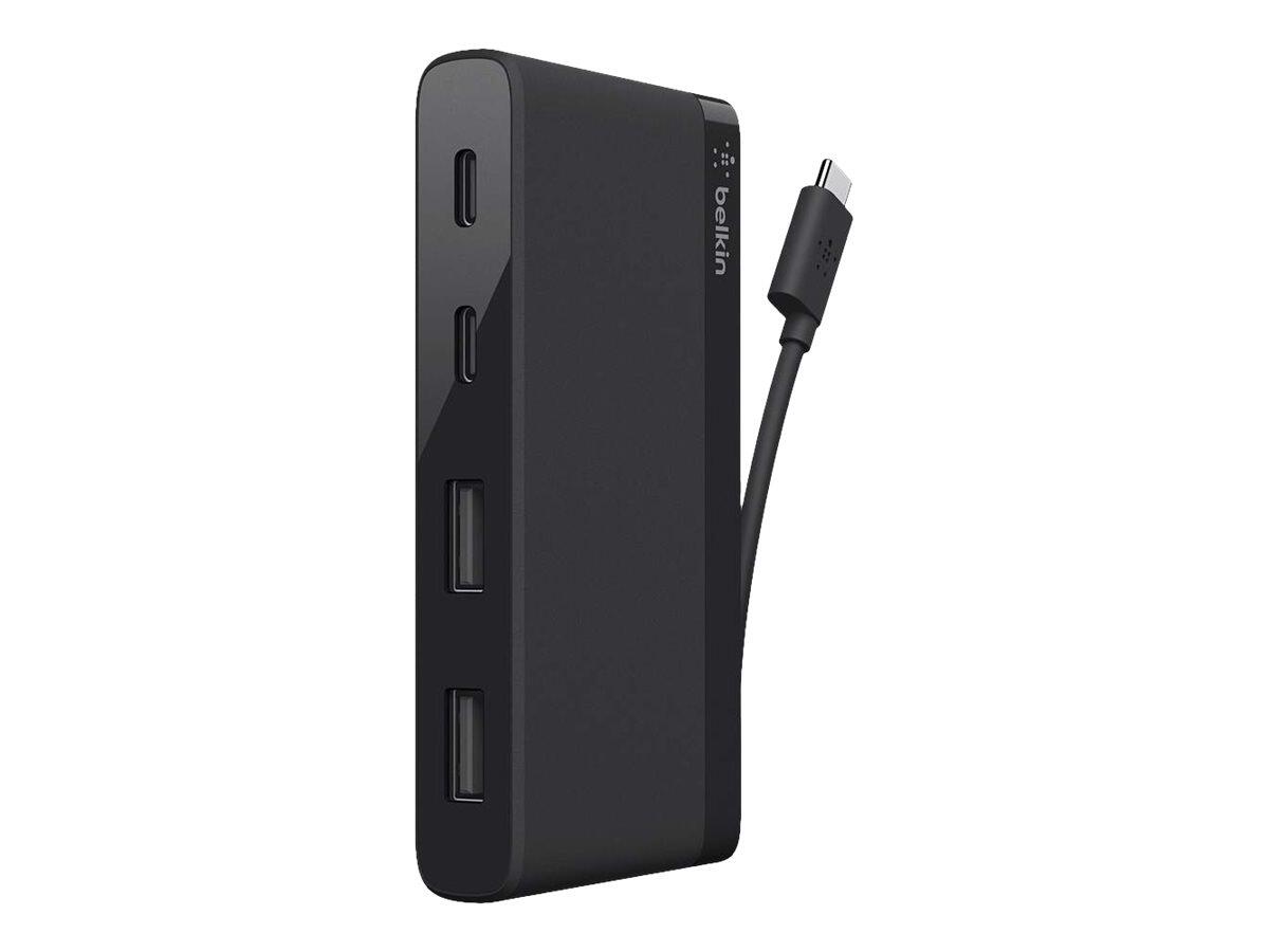 Belkin 4-Port USB-C Travel Hub 2x USB A, 2x USB C, schwarz (F4U090btBLK) Belkin 4-Port USB-C Travel Hub 2x USB A, 2x USB C, schwarz (F4U090btBLK)